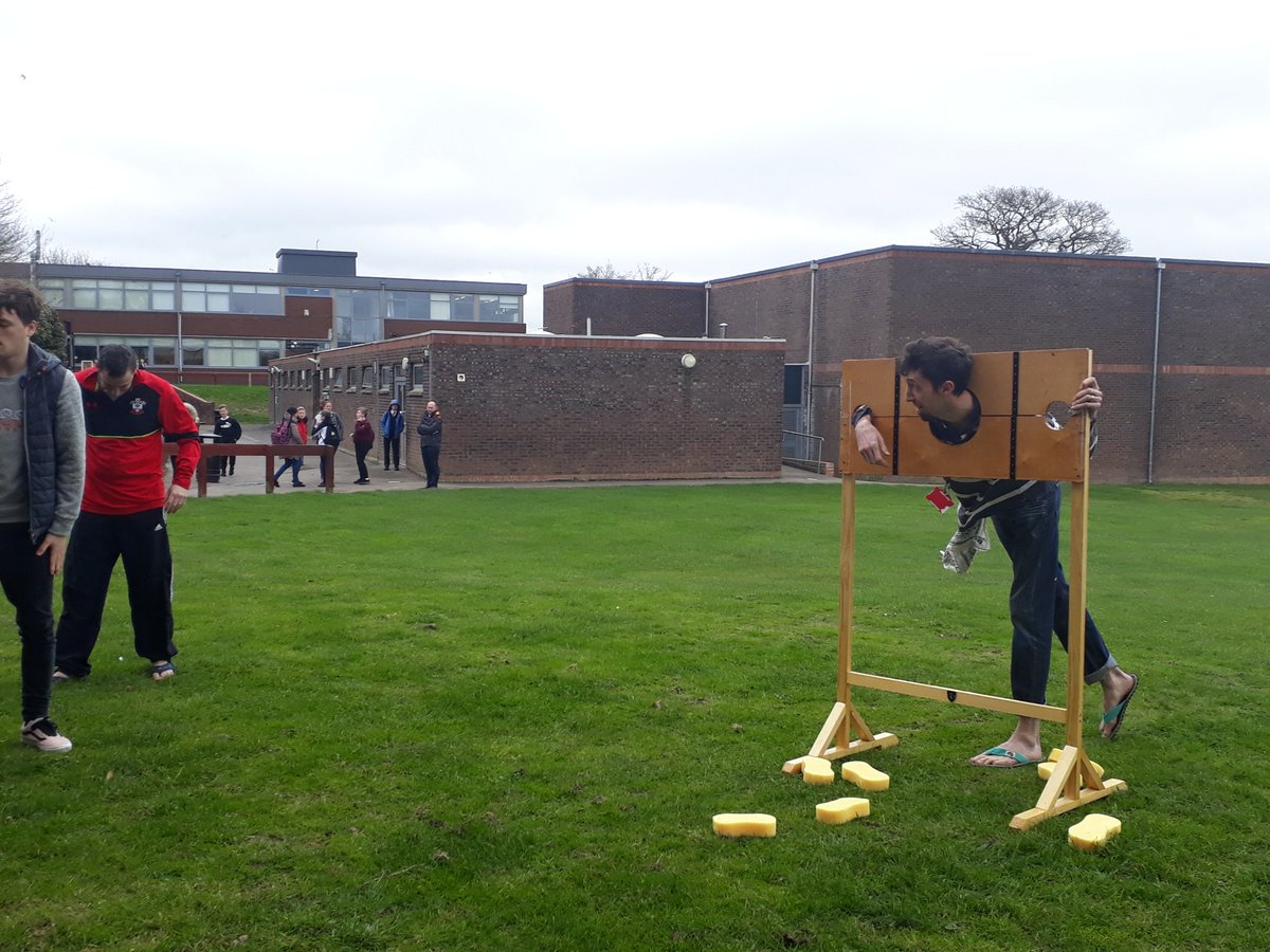 Fantastic efforts for #comicrelief2019  and #RedNoseDay2019 so far @prospectschool raising lots of money for charity. Teachers in the stocks. Love the effort our teachers always make here. #No1SchoolinReading