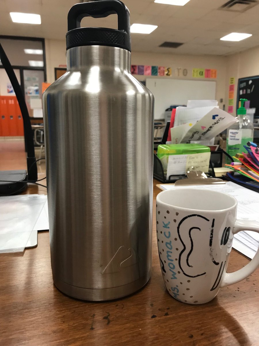 On this day before spring break, THIS is my coffee. Can I get an amen? #dontbejealous. #coffeesizematters