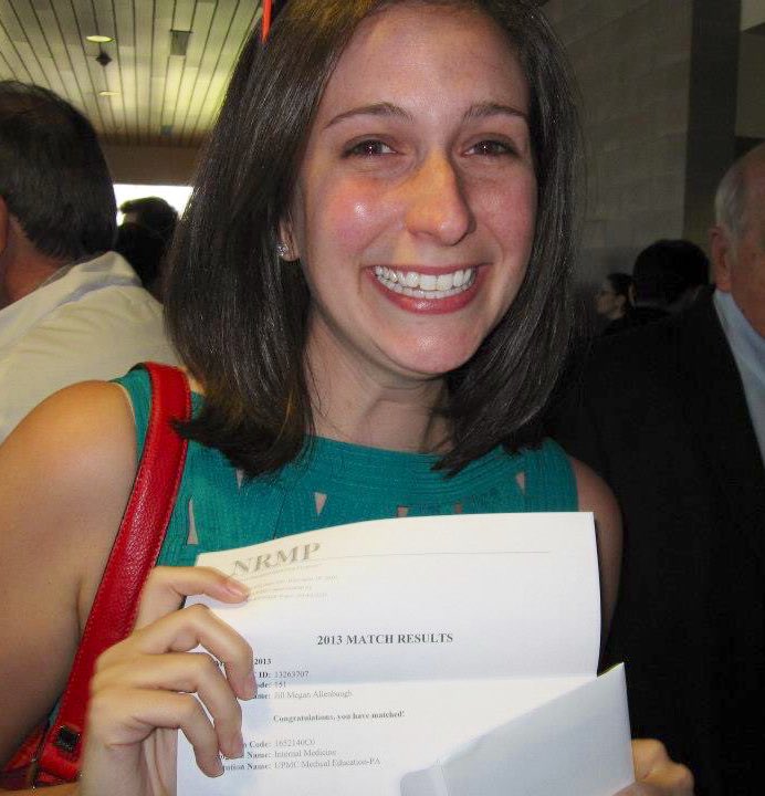 JMAllenbaugh's tweet photo. In honor of #MatchDay2019 here’s a throw back to March 15, 2013!! So excited to match at @PittIMChiefs #happytears https://t.co/BxZTPVzUjw