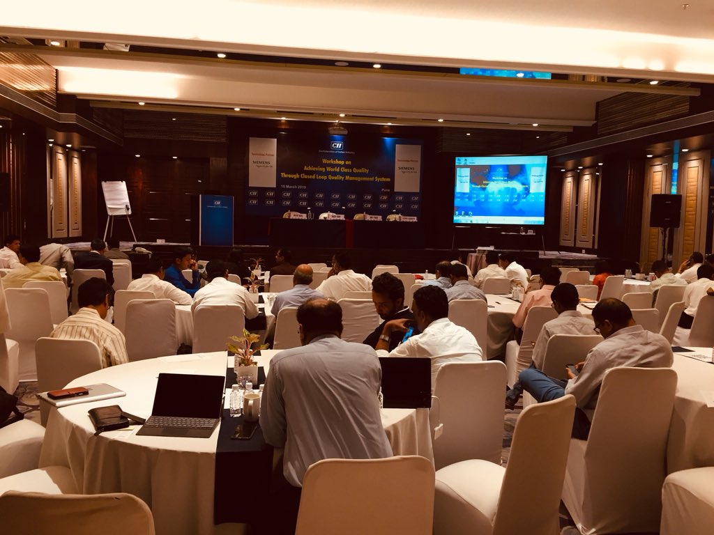 BhavukNagpal's tweet photo. To streamline #qualitymanagement, they should all be connected with a #digitalthread, #suppliers, #productdesign function, #production, and #customers. @SiemensPLM presentation at @FollowCII workshop on #closedloopquality @Gautamplm @OMRcat https://t.co/W3JmAqsYFL