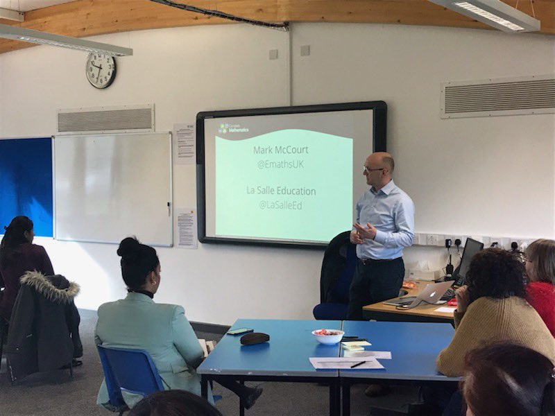 OrchardMead's tweet photo. #Maths teachers from across the city learning are with us today. Thanks to Mark McCourt for facilitating. 📚@TeachLeicester @EmathsUK @LaSalleEd https://t.co/eBfaljckv6
