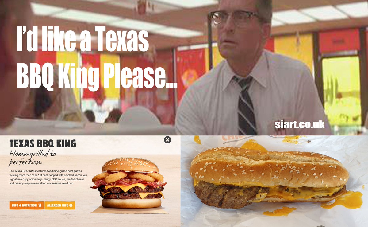 Err, can I speak to the manager, please <a href="/BurgerKing/">Burger King</a> #burgerking #burgers #nothinglikethepicture #lunch #friday #food #lunch It's only a bit of fun! #peace