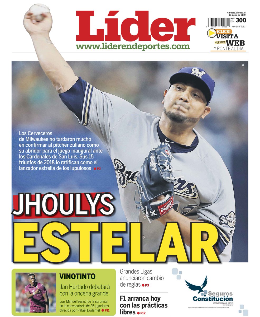 UNoticias's tweet photo. #PortadaLider | Así titula la primera página de Líder en Deportes #15Mar #Titulares https://t.co/xnpKOkZsZF