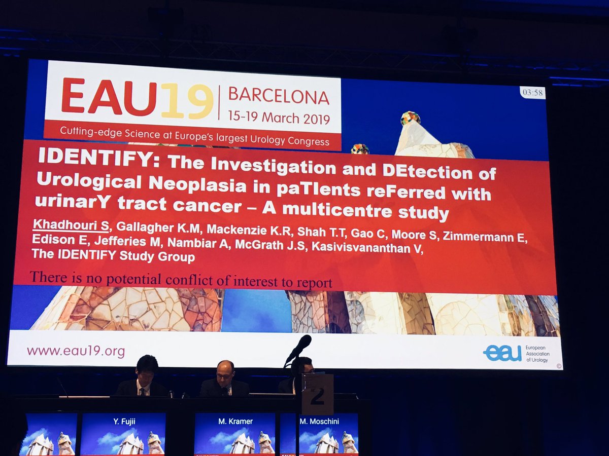 UrologiaTrieste's tweet image. Great experience to be part of #IDENTIFYstudy now presented at #EAU19 Congress!