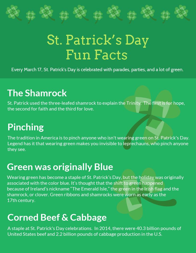 st patty day fun facts