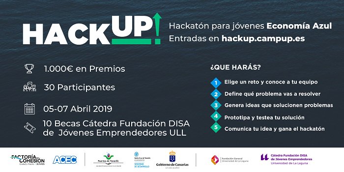 fg_ull's tweet photo. 👥👉HackUp!, se celebrará del cinco al siete de abril en Santa Cruz de Tenerife - https://t.co/9QY3YHxnFd #Emprendimiento https://t.co/PDeR8BUMPC