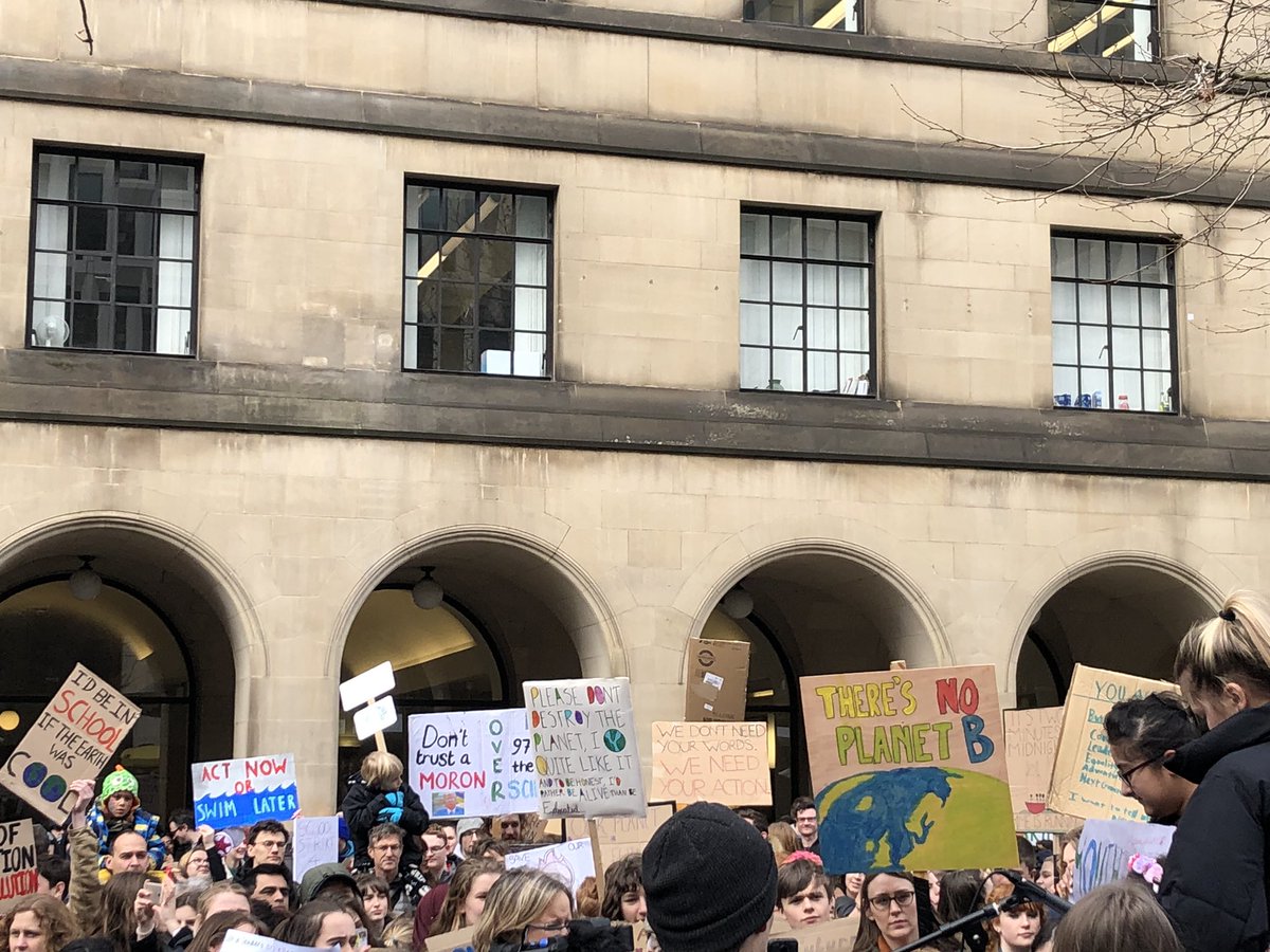 riseandwild's tweet photo. The children & young people amongst us are rising! Voicing concerns for the future of our planet & calling for change. They might be little but they are legends. We should be asking how can we help them, and us, as a collective #StrikeForClimate #StrikeForAction #Manchester https://t.co/UgBJIGiRlZ