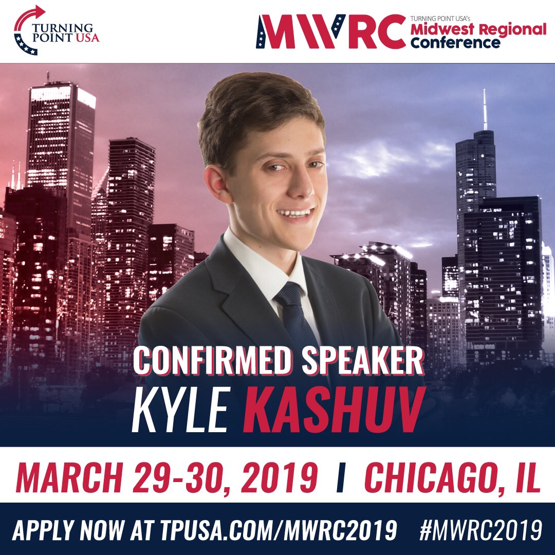 TPUSA's tweet image. We Have Some GREAT Speakers Confirmed For #MWRC2019 

@TheOfficerTatum 
@realannapaulina 
@KyleKashuv 
...&amp;amp; More! 

Will We See YOU In Chicago? 

APPLY! TPUSA.com/MWRC2019