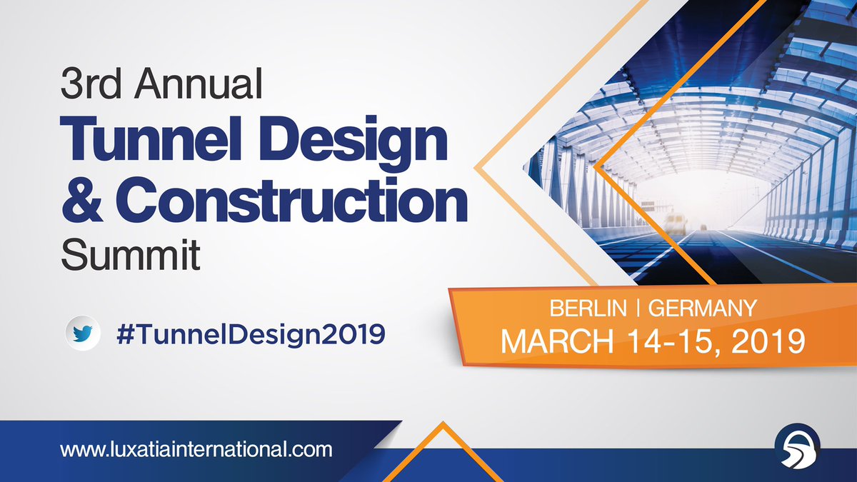 Luxatia_intl's tweet photo. The 3rd #TunnelDesign summit has come to an end. Weβd like to take this opportunity to thank our chair @FathiTarada all attendees & speakers for joining us this year. We look forward to seeing you all again #TunnelDesign2019 https://t.co/pCurFrmTwp