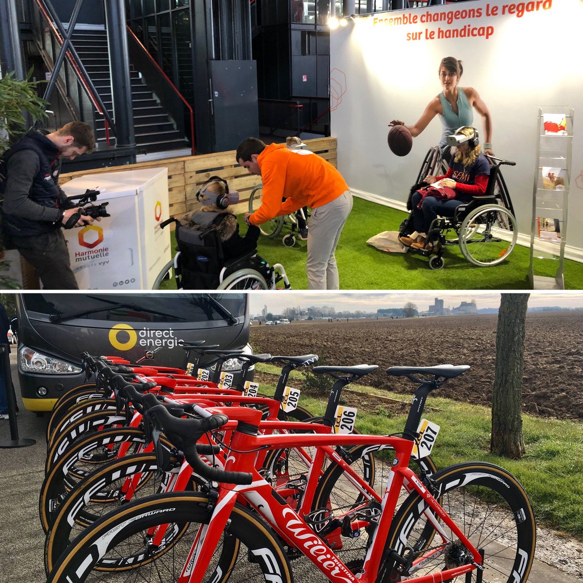 Shooting officiel du @TeamDEN_fr et film 360° pour <a href="/hmutuelle/">Harmonie Mutuelle</a> afin de promouvoir le handisport à l'occasion du @SemiParis ! 
Un bon gros week-end comme on les aime chez <a href="/bull_prod/">Roberta Cuda😸🔶💏</a>  !!!

#handisport #TeamDirectEnergie #photos #film360 #VR #Marketing #branding