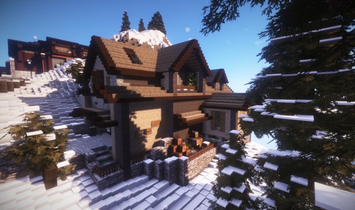 oldfarmer74000's tweet image. Silvermount ski resort chalet designed by myself, now available for download on PMC
 planetminecraft.com/project/realis…

#Minecraft #architecture #ChaletClub