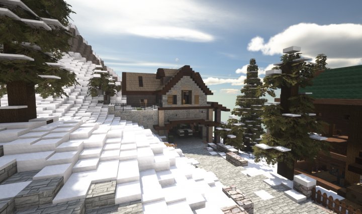 oldfarmer74000's tweet image. Silvermount ski resort chalet designed by myself, now available for download on PMC
 planetminecraft.com/project/realis…

#Minecraft #architecture #ChaletClub