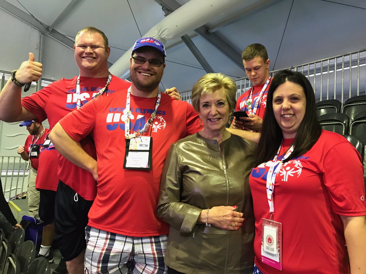 SBALinda's tweet photo. The @SpecialOlympics are special in every way. The sheer joy of life and belief in purpose is always on the face of these athletes. It is both inspirational and humbling. So grateful for this experience! #MeetTheDetermined @specialolyUSA @WorldGamesAD @SBAgov @USAinUAE https://t.co/2DDIQS3oPF