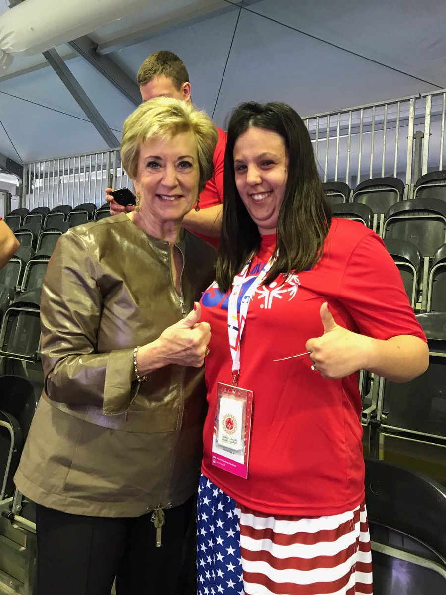 SBALinda's tweet photo. The @SpecialOlympics are special in every way. The sheer joy of life and belief in purpose is always on the face of these athletes. It is both inspirational and humbling. So grateful for this experience! #MeetTheDetermined @specialolyUSA @WorldGamesAD @SBAgov @USAinUAE https://t.co/2DDIQS3oPF
