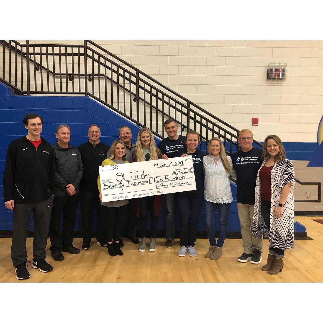 BSN SPORTS Georgia (@bsnsports_ga) on Twitter photo What an unbelievable job done by Cherokee County School! Over $70k raised for St. Jude’s Children’s Hospital. THIS is how you make an IMPACT. Such a great partnership we have. Very proud moment. <a href="/BSNSPORTS/">BSN SPORTS</a> <a href="/herffjones/">Herff Jones</a> <a href="/varsitybrands/">Varsity Brands</a> What an unbelievable job done by Cherokee County School! Over $70k raised for St. Jude’s Children’s Hospital. THIS is how you make an IMPACT. Such a great partnership we have. Very proud moment. <a href="/BSNSPORTS/">BSN SPORTS</a> <a href="/herffjones/">Herff Jones</a> <a href="/varsitybrands/">Varsity Brands</a>