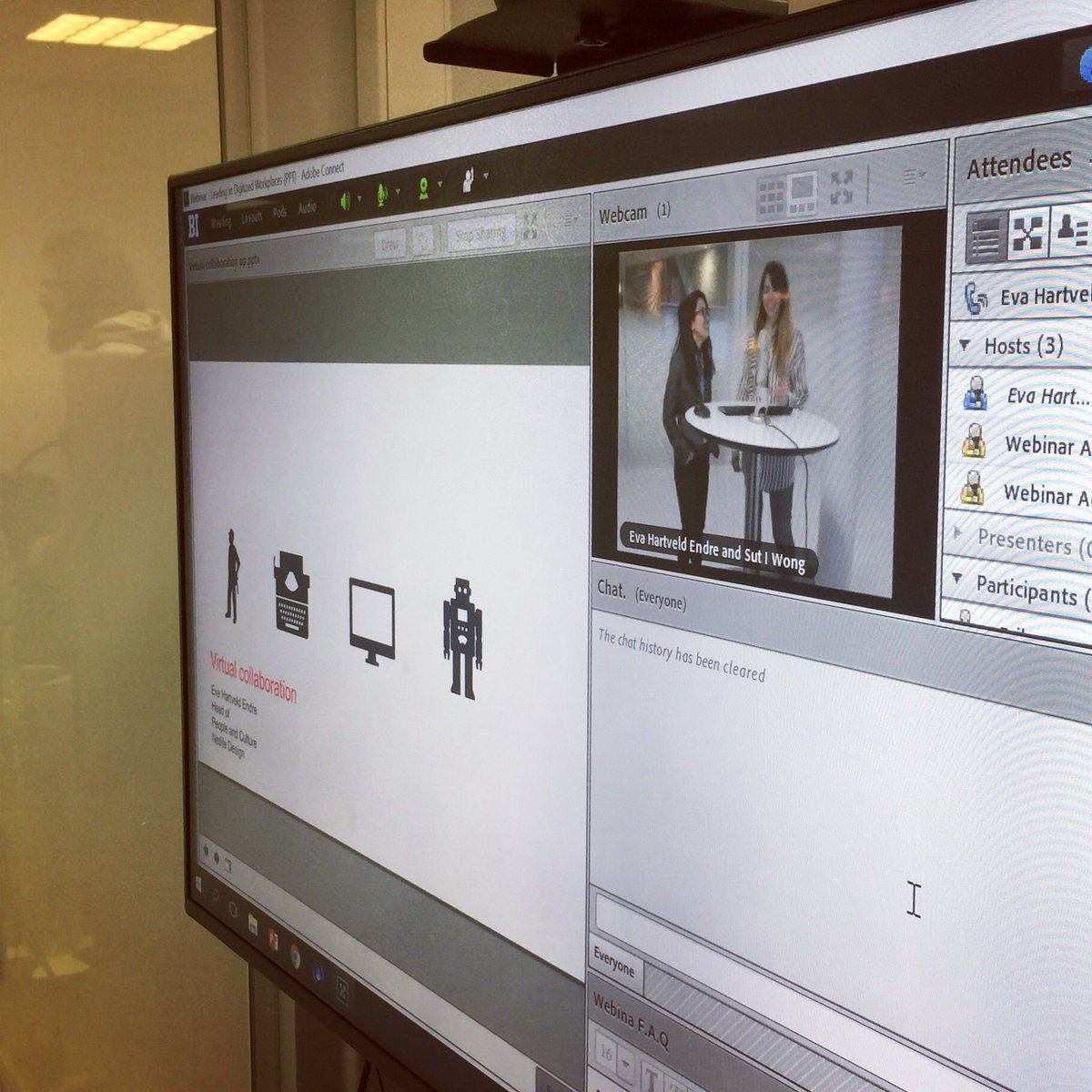 Our greatest pleasure to have Eva Endre from <a href="/netlifedesign/">Netlife Design</a> sharing with us her extensive experience with virtual collaboration at our webinar. Not only organizations are increasingly collaborative, but collaborative digitally! #EMM <a href="/HandelshoyskBI/">Handelshøyskolen BI</a> #leadingindigitizedworkplaces