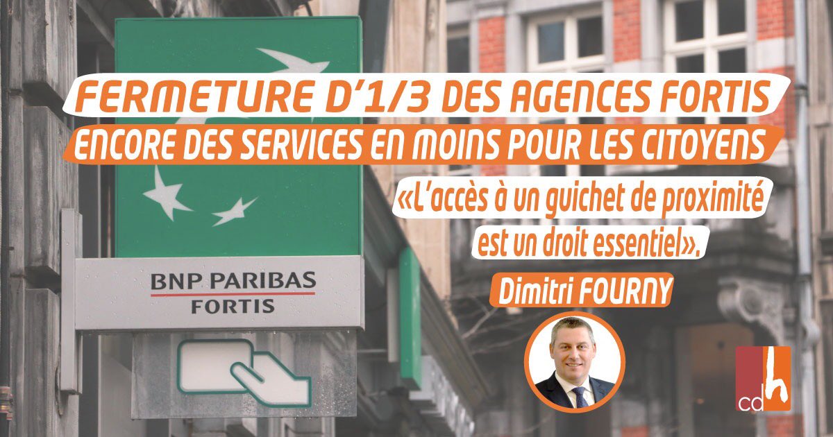 Encore des services en moins pour les citoyens, particulièrement en zone rurale, et un nouveau drame social pour les travailleurs concernés et leurs familles. <a href="/DimitriFourny1/">Dimitri Fourny</a> Député <a href="/lecdh/">John Doe</a> demande un débat au <a href="/ParlWallonie/">Parlement de Wallonie</a> ce merdredi en séance plénière !