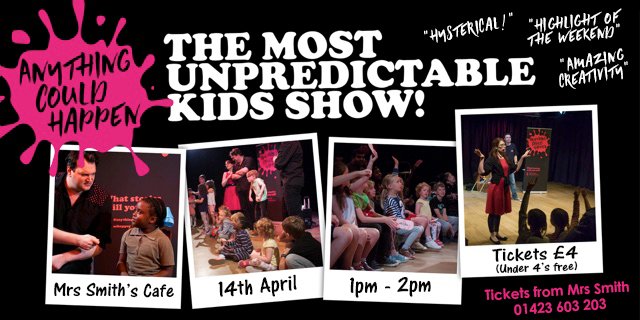 #Harrogatefamilies! Our first Harrogate show is coming your way!! <a href="/MrsSmithsCafe/">Mrs Smith's Cafe</a>