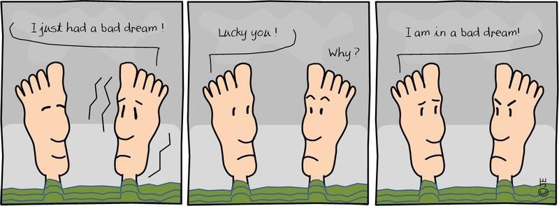 LeftnRightFoot's tweet photo. when a bad dream is not a dream
#pleasure #baddream #jaleousy #laughatmypain #joke #holidays #resolutions #empathy #daydreaming #humor #nobrain #satire #lifelessons #firstman #footforthought #laugh #brainyquotes #memories #funny #jeadvisors https://t.co/KvrfMt8hJG