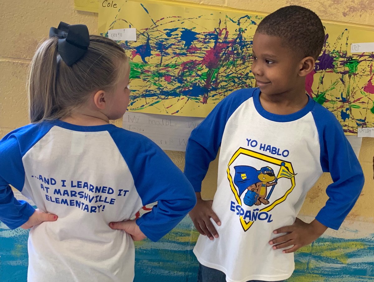MarshvilleESNC's tweet photo. Yo Hablo Espanol? Our Dual Language Immersion students have learned so much in a just a few short months and we want everyone to know!! @AGHoulihan @Renee_McKinnon1
#MarshvilleProud #MVESFamily #MarshvilleDLI #TeamMVES #WhyMyCluster #UCPSSchoolChoice https://t.co/LEnbHmtA6v