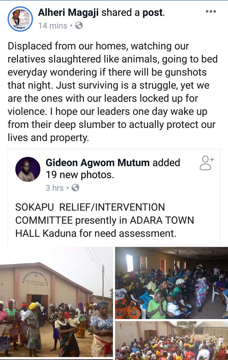 PLLIVESMATTER's tweet image. #AdaraLivesMatter
While their leaders are incarcerated, their killers are on rampage and no one has been arrested

Women, children, the aged

#KajuruGenocide