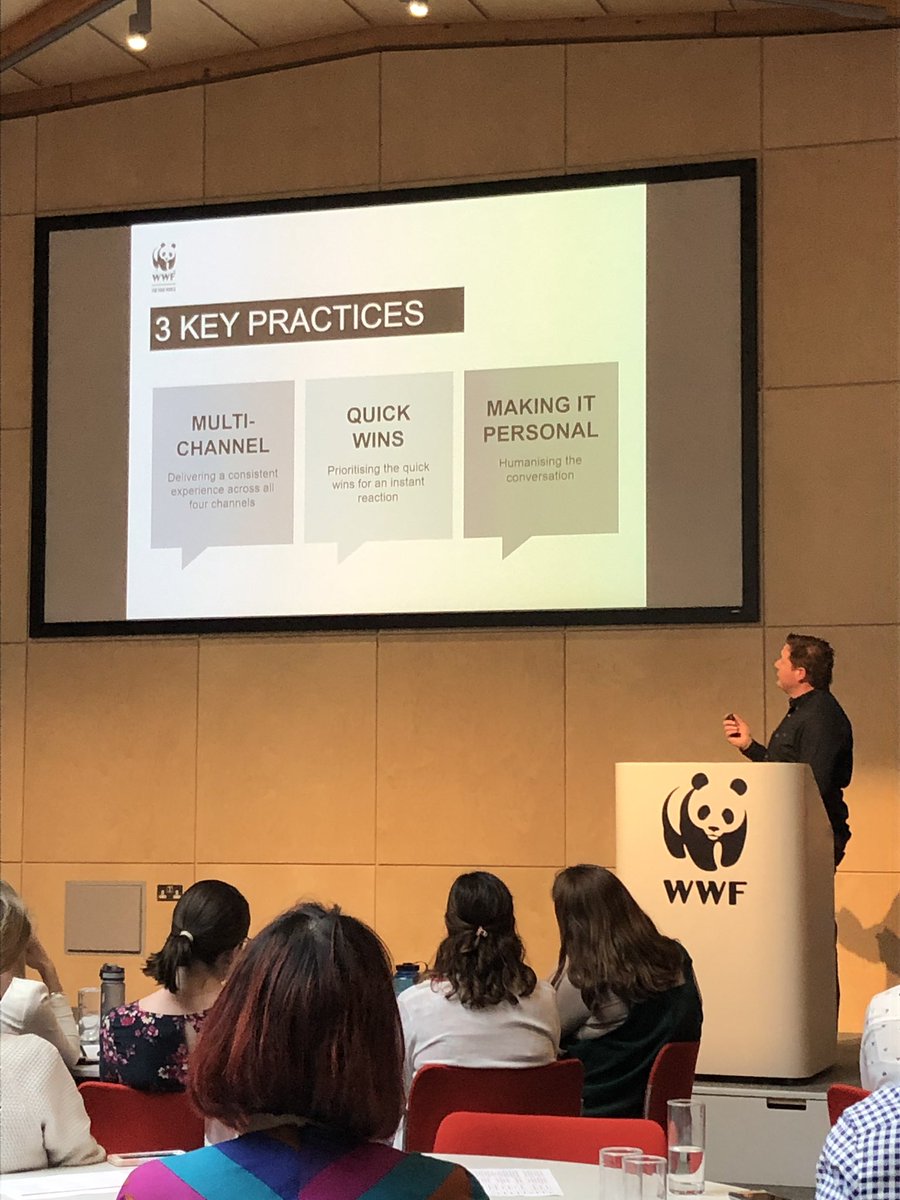 Ben Adaway from <a href="/wwf_uk/">WWF UK</a> sharing learnings from the Top 50 for Customer Service programme #top50forcustomerservice #bestpractice #Insights #CustomerService