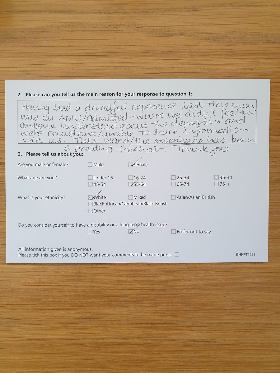 frailtybarnsley's tweet image. Some fabulous feedback we received today from a relative of one of our patients. So lovely to have such positive comments 😊 @drMadi4 @barnshospital #frailtyteam #frailtyunit #barnsleyisbrill #frailtyeverybodiesbusiness