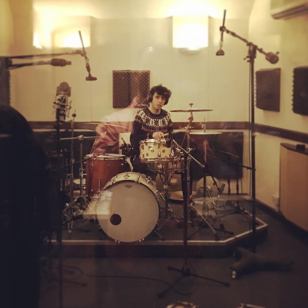 This was the start of recording back in November. Two days of intense drumming from our man Mark. He totally nailed it.