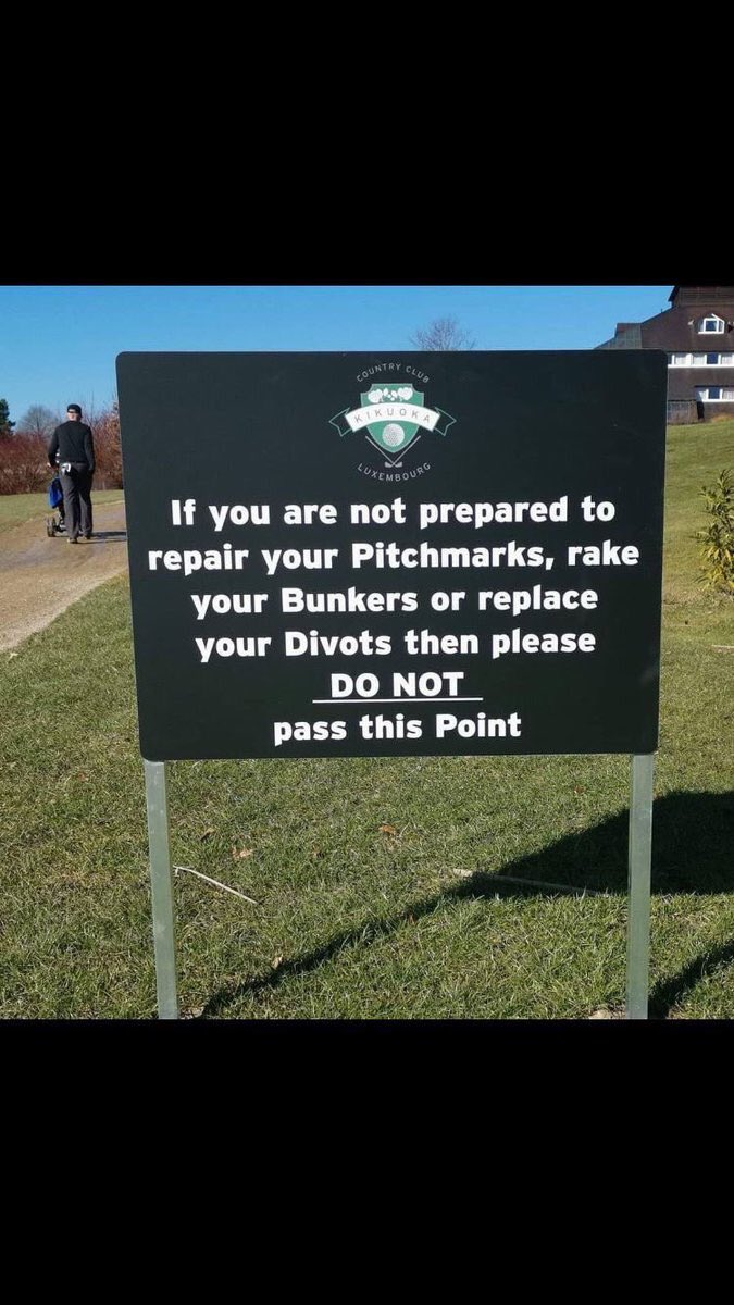 If you can’t take care of the facility, don’t be on it. Period.