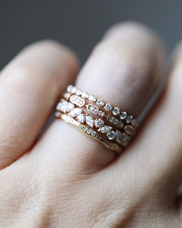 Stack with texture! Rings featured: white diamond pepper band, hazel, marquise cluster, and the wave eternity ring.
Tap to shop these styles. Or visit us in store 10am-5pm Tuesday through Saturday!
.
.
.
.
. #ctwf #considerthewldflwrs #wldflwrink #vsco #… ift.tt/2u7wlKN