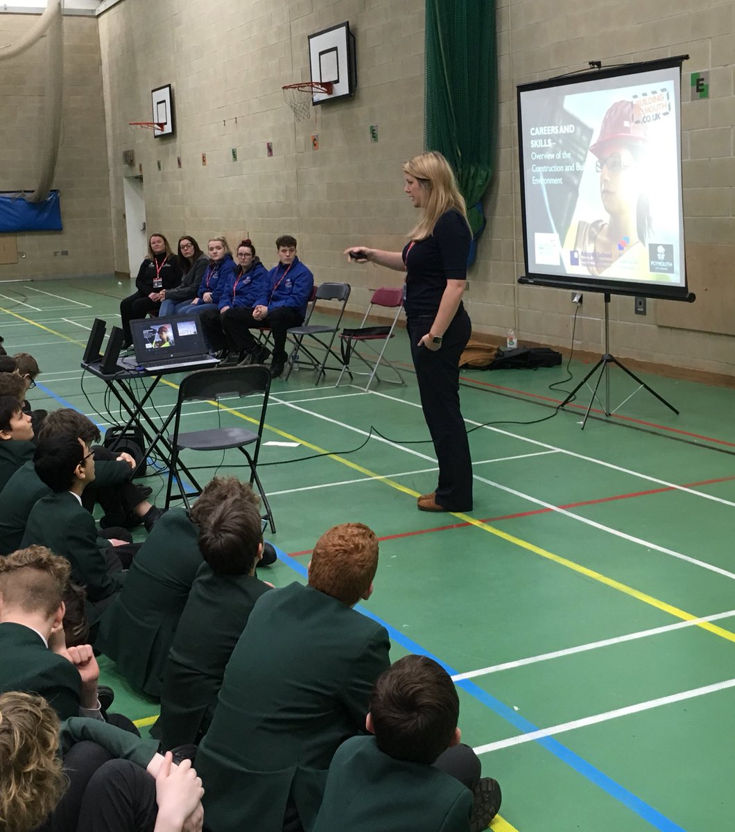 suemoreton1's tweet photo. And also thanks to Char from @buildplymouth all about #Construction #opportunities #lotsofinformation @DHSBoys @Becky123Edwards @Danjjroberts https://t.co/VyhJp9b7E1