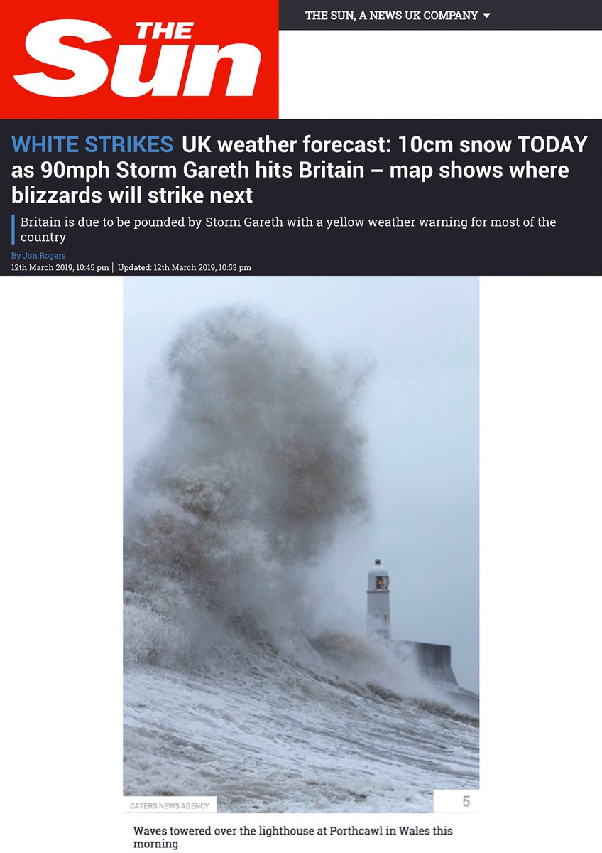 My Storm Gareth image taken at Porthcawl in The Sun on Tuesday with @Caters_News 🌊💨 #StormGareth #Storm #Stormhour @StormHour