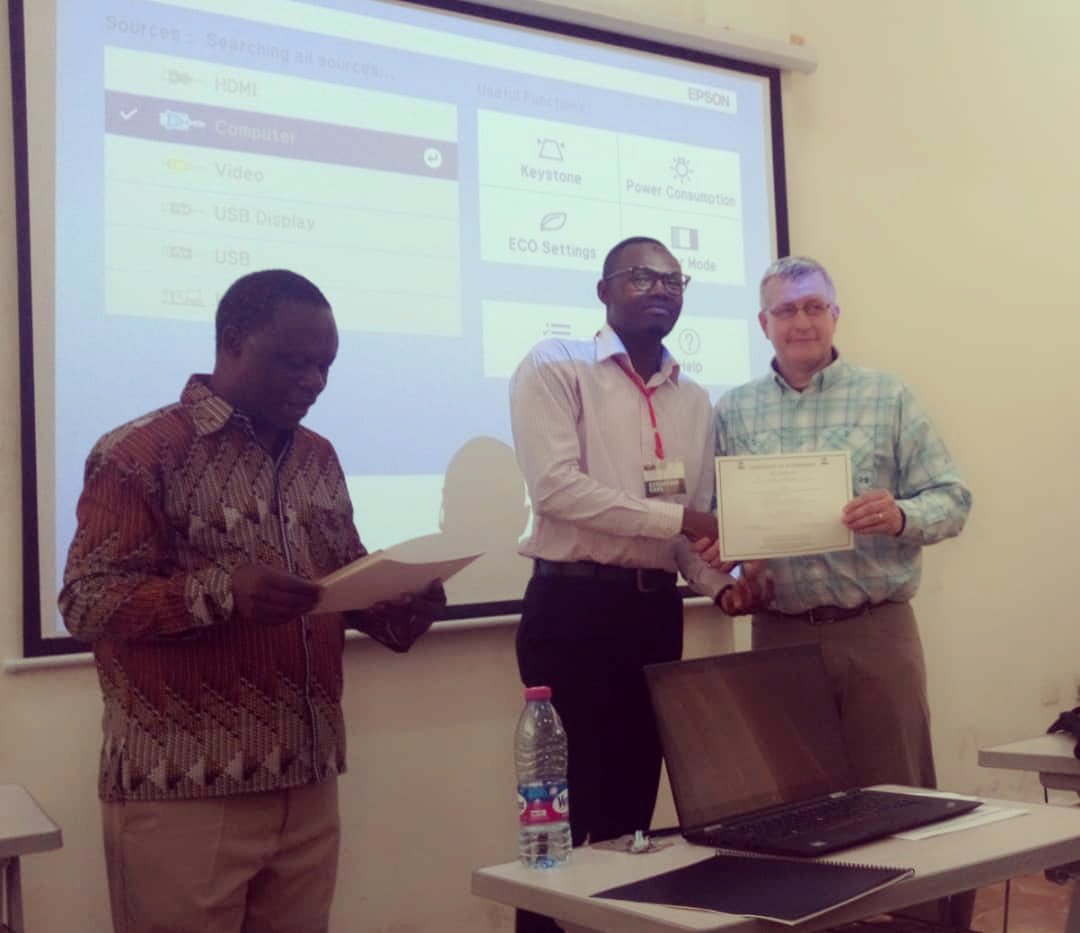 RogerzinAdjei's tweet photo. Had the opportunity to be part of the participants at the #PBEA workshop at Knust. It was a great experience and learning opportunities. (Plant Breeding E-learning In Africa's Proffesional Learning Community Workshop) with Dr. M. Retallick and Dr J. Levings
#Agriculture #PBEA https://t.co/CjW6VQYx0P