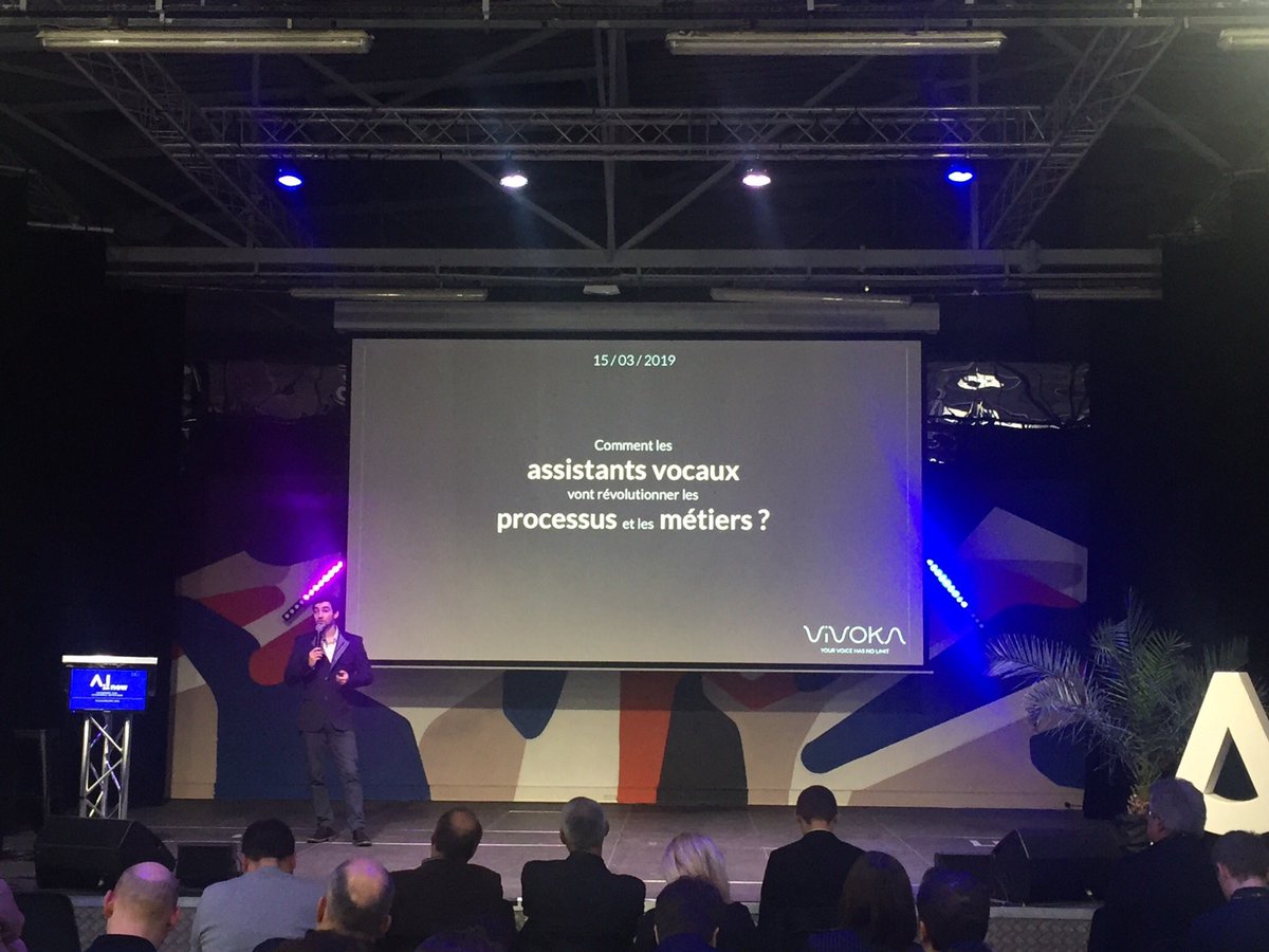 ainowevent's tweet photo. Comment les assistants vocaux vont révolutionner les processus et métiers, une conférence de @williamsimonin, fondateur de @vivoka. #assistantvocal #jarvis #siri  #Metz @TCRMBLIDA #grandest #AI #IA https://t.co/zg93yX3vjr
