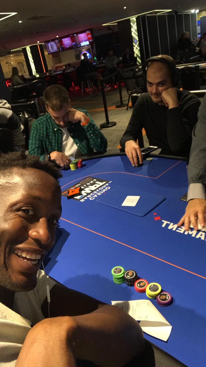 KalidouSowFr's tweet photo. En piste pour le 1k5 #WPTDeepstack #Barcelona 💪🏿 Avec un finaliste Main Event WSOP à la table 😍 https://t.co/g9b9bKPAsD
