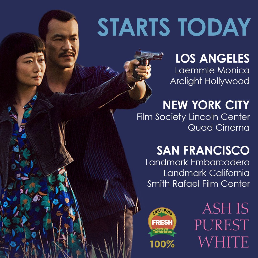 AshPurestWhite's tweet photo. “Thrilling, ferocious and deeply moving.” (LA Times) #AshIsPurestWhite #JiaZhangke https://t.co/S1nr6kb4En
