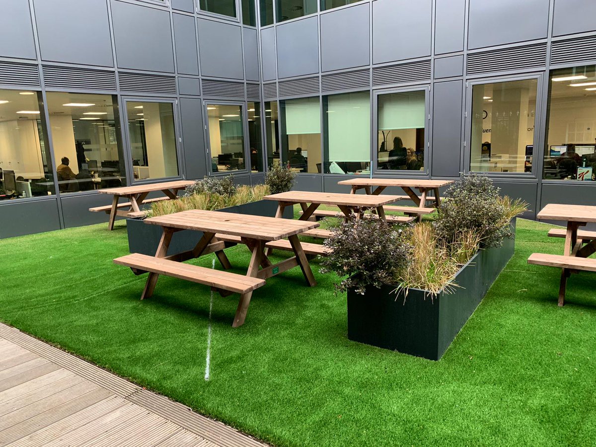 FentonTimber's tweet photo. Great to be a part of this #workspace #transformation for @leolearning. Experts in #learning and #learningtechnology @LTGplc #alfrescodining #picnictables #celestialspace #enchantedlearning #educational https://t.co/AtB8SRb2tt