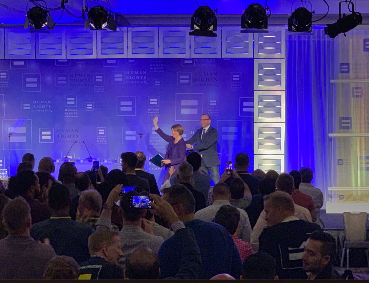 HRC President Chad Griffin and Senator Amy Klobuchar