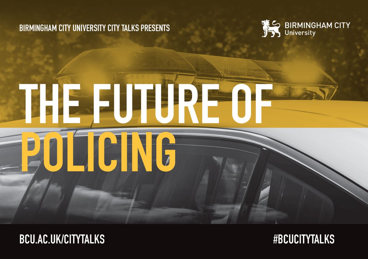 BCUPressOffice's tweet photo. Knife crime and reduction in ‘on-beat’ officers to be discussed at free public talk assessing the future of policing https://t.co/Iduddtuqbj https://t.co/LzJAmCtrKt