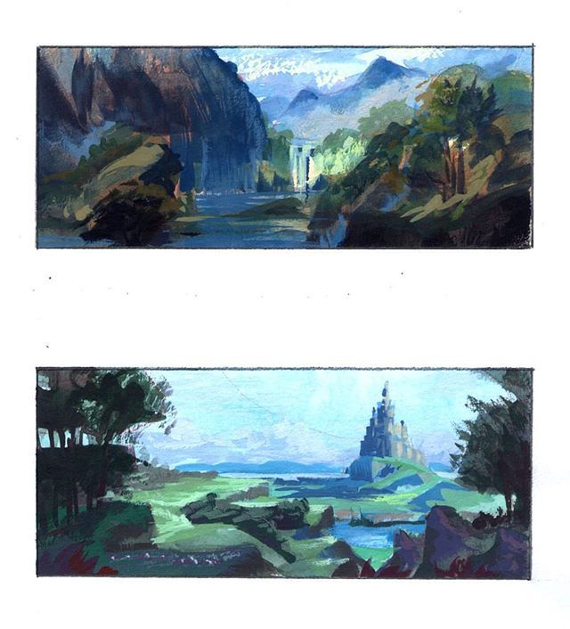 alediazbouza's tweet photo. Today's morning was about doing #mastercopies #watercoloursketches from the amazing Dylan Cole #conceptart for Maleficent film. I hadn't seen the full movie until yesterday and I really think the concepts are so incredible that I can learn so much from t… https://t.co/WaPnmhlJEL https://t.co/D3uA36DBKp