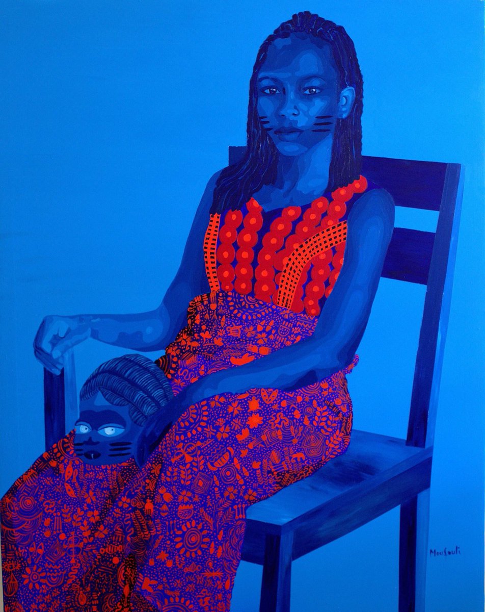 ** À voir actuellement **

Moufouli Bello - IYABO 2018 - Acrylique sur toile - 140 x 110 
nellywandji.com/creatives/2019…

#contemporaryafricanart #contemporaryart #creativeafrica