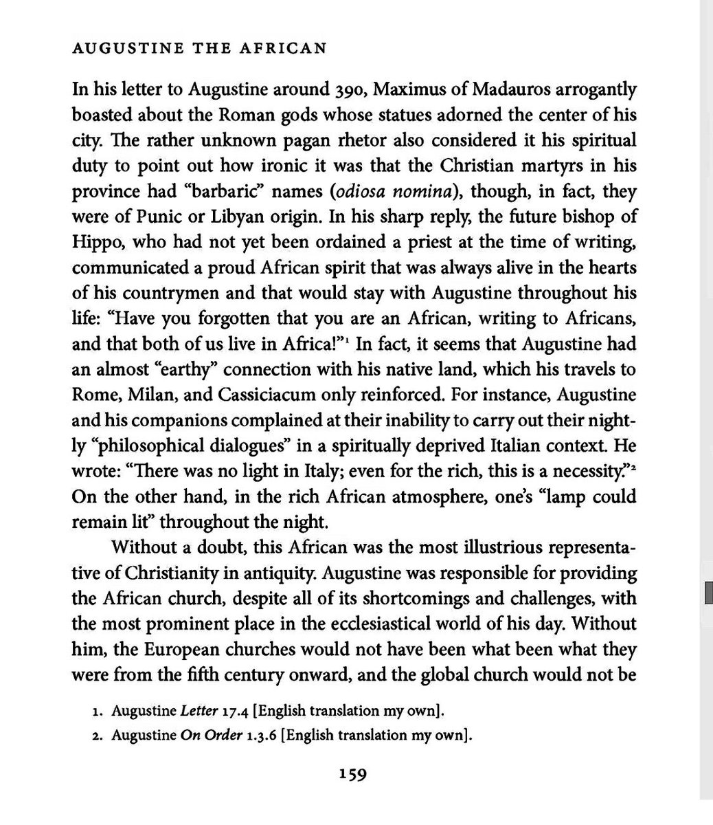 "Rome this, Rome that".. Gus must've gotten tired of hearing it.“Have you forgotten (NEGRO) that you are an AFRICAN, writing to AFRICANS, and that both of us live in Africa!”— St. Augustine of Hippo