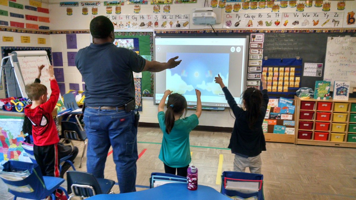 Are you mindful? At MPES, our staff makes an effort to share mindfulness with the students. Yesterday, and every day, Mr. Larry, our building head, shares mindfulness activities with students in Mrs. Demme's kindergarten. Everyone loves Mr. Larry!