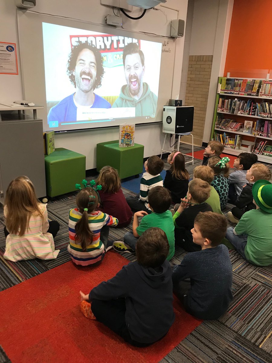 We can’t get enough Of Storytime with Ryan and Craig! What a fantastic and hilarious way to get kids excited about reading! ⁦@storytime_show⁩ ⁦<a href="/RooseveltD64/">RooseveltD64</a>⁩ #engaged64