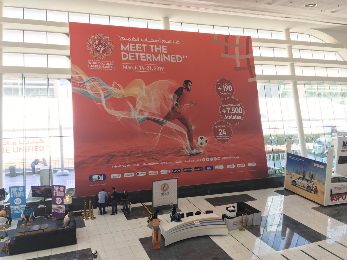 stepfreeApertum's tweet photo. Showcasing Apertum at the Special Olympics World Games #MeetTheDetermined #AbuDhabi2019 @WorldGamesAD #stepfree #accessibility https://t.co/02uDzAgadd