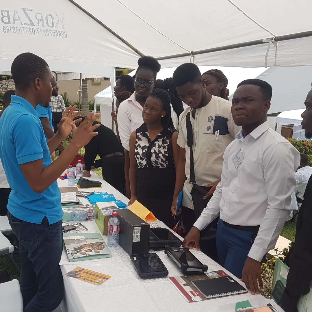 GenKeyGroup's tweet photo. We had another interesting experience at the #AshesiCareerFair2019 engaging with the students and telling them about how we're helping to create #IdentityforAll. We look forward to working with some of them at GenKey Africa. @Ashesi @AshesiCareerCtr @AshesiSC #GenKeyLife https://t.co/RJnbbiGJvQ