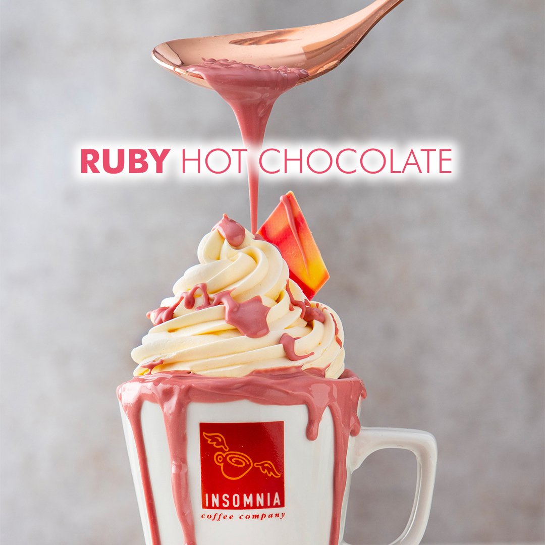 _InsomniaCoffee's tweet image. Introducing our Ruby Hot Chocolate! The 4th type of Chocolate and brand new to Ireland 💕 Follow the link to find out more: insomnia.ie/whats-brewing/…
#RubyHotChocolate #feelthespark #insomniahotchocolate #rubychocolate