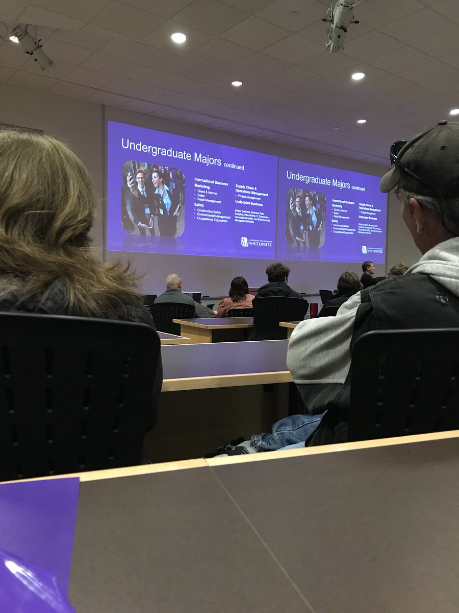 toensing75's tweet photo. @uwwadmissions at the College of Business and Econmics Presentation #WarhawkPD https://t.co/Xa6PuATI5d
