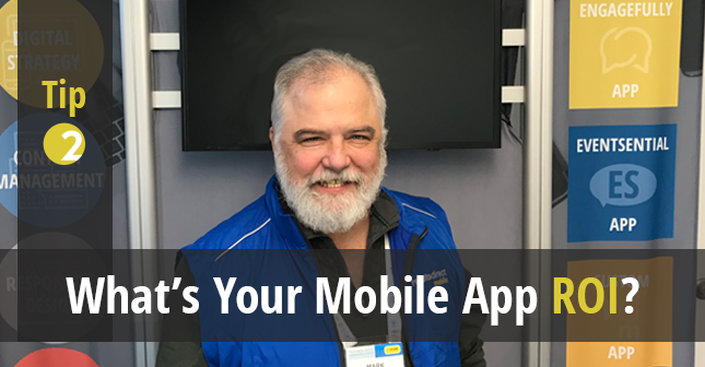 ResultsDirect's tweet photo. QUESTION: Does your app pay for itself? Eventsential® & Engagefully® customers cover the cost AND generate substantial revenue. How? Tip 2: Sell More Advertising from @EventAppDude. Can't wait? Download the Maximizing ROI With Your Event App Tip Sheet: https://t.co/FCaOtBUzMS. https://t.co/r4VWkpHYOL