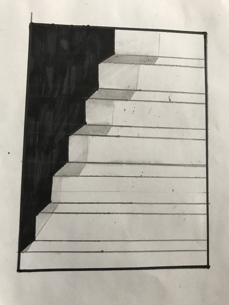 ArtDtLawnswood's tweet photo. Anamorphic illustrations by year 9. Great start on the Op Art project! #engagingboys #keystage3art #opart #anamorphic @lawnswoodschool #creativity https://t.co/g5VnpxCGjf